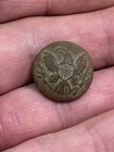 Nice Dug Civil War General Service Eagle Coat Button From Fort Fisher N Carolina