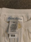 Ralph Lauren Baby Button Front Cable Knit Warm White Cardigan Sweater Size 18m