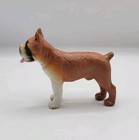 Vintage Boxer Puppy Dog Miniature 2  Plastic Toy Figurine
