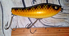 Bass Mania Gigant Accel 1997 4  Topwater 1 Oz  Perch Color Ex Cond  Glass Eyes 