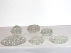 Lot 6 Vintage Glass Flower Arranging Frogs 2 1 4  - 5  7 To 16 Holes