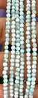 Wholesale 6 Pcs 2mm Natural Larimar Anklets Stainless Steel Finding