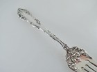 Old English By Towle Sterling Silver Meat Serving Fork 7 5  Repousse Floral Tine