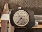 Brown   Sharpe 599-579-12 Dial Caliper 12  Silver Face Wood Case Swiss Made 