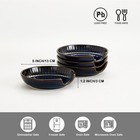 Ceramic Spoon Rest For Stove Top  5 Inch 5  Round  Vintage Blue 1pc 