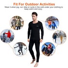 Mens Winter Warm Soft Fleece Lined Thermal Top bottom Long John Underwear Set