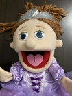 Silly Puppets 14in Princess Girl Full Body Puppet In Purple Dress