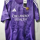 Orlando City Sc Jersey Mens Large Purple Mls Soccer Adidas Ware 24 Aeroready