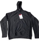 24-7 Series Grid Fleece Pullover Hoodie - Black Midweight Shirt W hood pocket