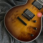 Hot Item Solid Body Electric Guitar Burl Maple Top Stainless Steel Frets Active