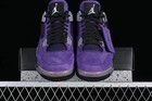 New  men s  Jordan 4 Retro X Travis Sc0tt  purple Suede  - Size Us 7-12