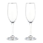 Champagne Flutes Set Of 2 Elegant Wedding Toasting Glasses Party Drinkware Clear