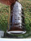 The Ebling Brewing Co - New York 1890 s Amber Antique Beer Bottle