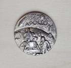 1969 Apollo 11 Moon Walk Token Medal Italy Made Silver Washed Bronze High Relief