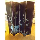 Antique Four Panel Cormandel Gold Leaf  Screen
