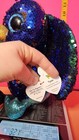 6  Ty Flippables Sequins Beanie Boos With Tag - Tyson The Peacock  36349