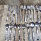 Vintage Assortment Of Silver Plate Silverware Flatware Lot Of 74  Mixed Pieces