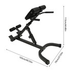 Roman Chair Back Extension Machine Hyperextension Bench W  Angle Height Adjust