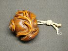 Rare Style Netsuke Mandarin   Chestnut 19thc Japanese Edo Antique For Inro