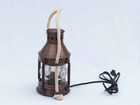 Antique Iron Round Anchor Electric Lantern 12 