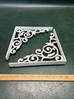 Pair Of Ornate Victorian Style Reprodcution Cast Iron Shelf Bracket 8 5  X 8 5 