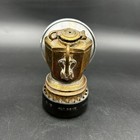 1930s Antique Justrite Streamlined Bronze Coal Miner s Carbide Light Mining Lamp