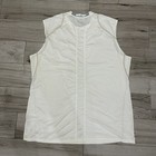 Nike Pro Cool Dri-fit Fitted Shirt Mens 2xl White Sleeveless Training Gym Top