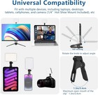 Altson 60 Led Portable Selfie Light Video Conference Lighting With Clip   Camera