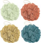 Shower Loofah Bath Sponge  60g Loofah Exfoliating Body Scrubber  4 Color Mesh   