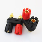 4x Gold Plated 5-way Dual Binding Post Audio Amplifier Terminal 4mm Banana Jack
