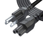 5ft 3-prong Ac Power Cord Us Standard Universal Desktop Pc Monitor Cable 10a