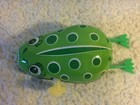 Vintage 1950 s Tin Wind Up Toy Frog With Flapping Legs - Works Great