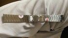 21mm Silver Watch Bracelet Strap Fits Cartier Santos Medium Wssa0009 Wssa0010