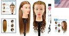 Mannequin Head Human Hair Practice Stylist Braiding Cosmetology Training