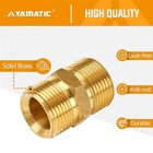 Yamatic Pressure Washer Hose Extension Adapter Fitting   M22-14mm Male Coupler