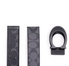 New Coach Boxed Sculpted C Signature Belt Buckle Black New In Box Ce864 In Black
