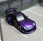1 64 Porsche Purple Rwb 993 Motorsport Classic Model Die Cast Metal Car