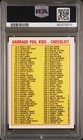 1985 Topps Os1 Garbage Pail Kids Series1 Blasted Billy 8b Checklist Glossy Psa 7
