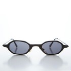 Black Small Spectacle Vintage Sunglasses - Clay