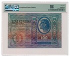 Austria Banknote 100 Kronen 1912 Pmg Ms 65 Epq Gem Uncirculated