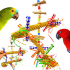 Bonka Bird Toys 2677 Big Duo Helix Chew Shred Forage Parrot Cage Toy Conure Pet