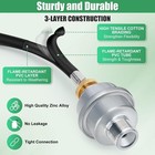 Wadeo Propane Fuel Filter With 6ft Propane Adapter Hose To 20-40lb Propane Tanks