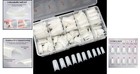 500pcs Flexible Half Cover Acrylic Nail Tips - Natural Short For Home Manicure