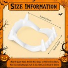 Vampire Teeth Fangs 12 Pack White Plastic Halloween Costume Cosplay Props