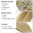 Full Head Double Weft Clip In On Remy Human Hair Extensions Thick European Hair