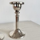 Godinger Silver Plated Art Taper Candle Holders Set Of 3 Graduated Heights