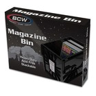 2 Bcw Plastic Black Magazine Document Storage Bin Heavy Duty Acid Free Stackable
