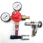 Micro Matic Co2 Gas Regulator 34dh   Keg Coupler Dual Gauge Beer Control Lot 4