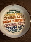 Vintage Ocean City New Jersey Ceramic Souvenir Ashtray White Brown