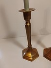 A Pair Of Vintage Solid Brass Candlesticks